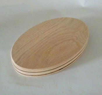 4" x 9" x 3/4" Double Slotted Oval